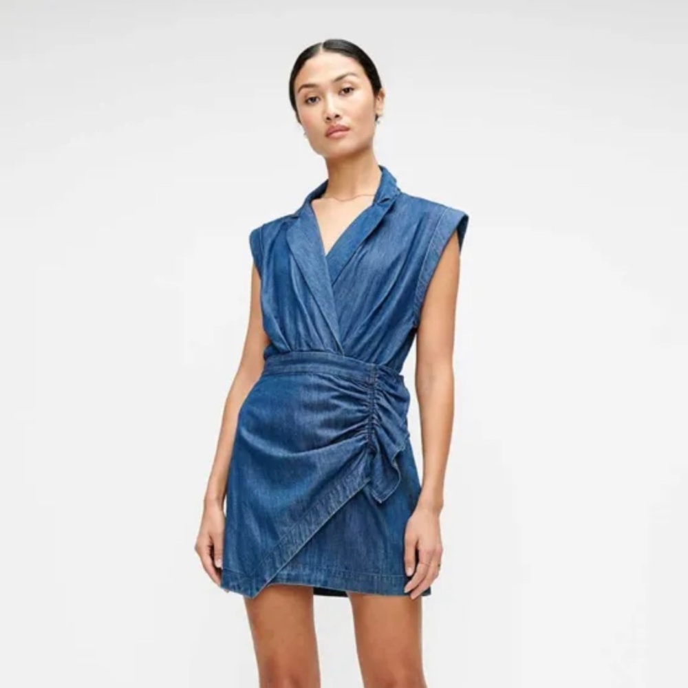 NWT 7 For All Mankind Denim Blazer Dress